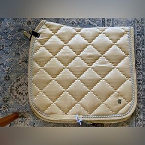 QHP Champagne Quilted Saddle Pad